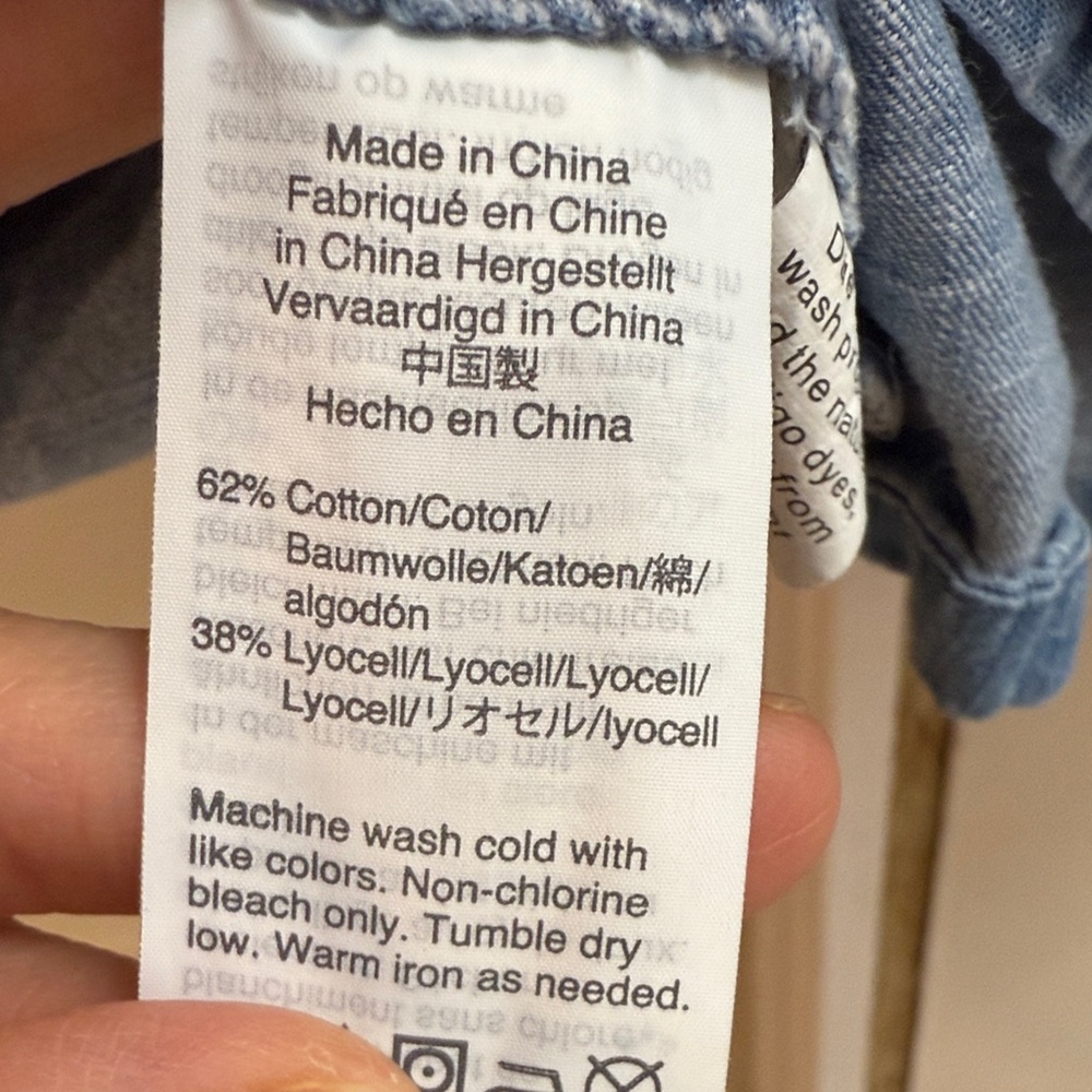 Madewell Blue Denim Mini Dress - Picture 10 of 10